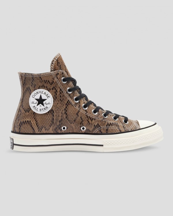 Converse Chuck 70 Reptile Suede Brune Sko Danmark - Converse Høje Sneakers Herre - 54026BVXZ